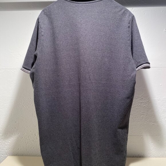 American Eagle Striped Collar Club Logo Polo Shirt - Picture 2 of 7